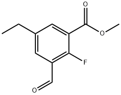 Methyl 5-ethyl-2-fluoro-3-formylbenzoate Structure