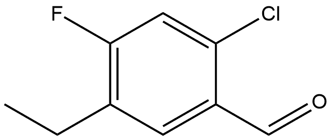 2-Chloro-5-ethyl-4-fluorobenzaldehyde Structure