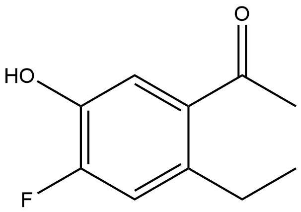 1-(2-Ethyl-4-fluoro-5-hydroxyphenyl)ethanone Structure