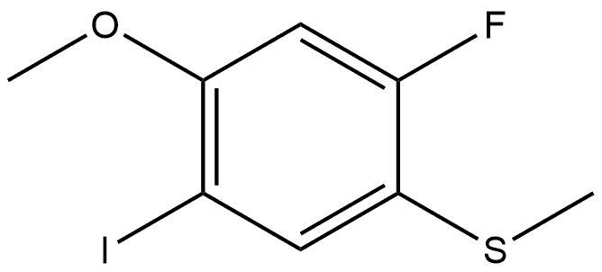 1-Fluoro-4-iodo-5-methoxy-2-(methylthio)benzene Structure