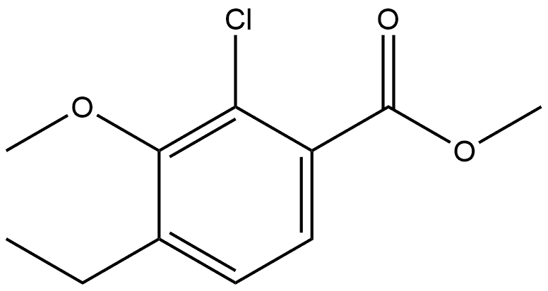 Methyl 2-chloro-4-ethyl-3-methoxybenzoate Structure