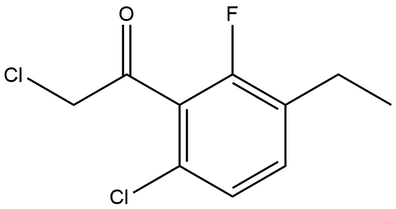 2-Chloro-1-(6-chloro-3-ethyl-2-fluorophenyl)ethanone Structure