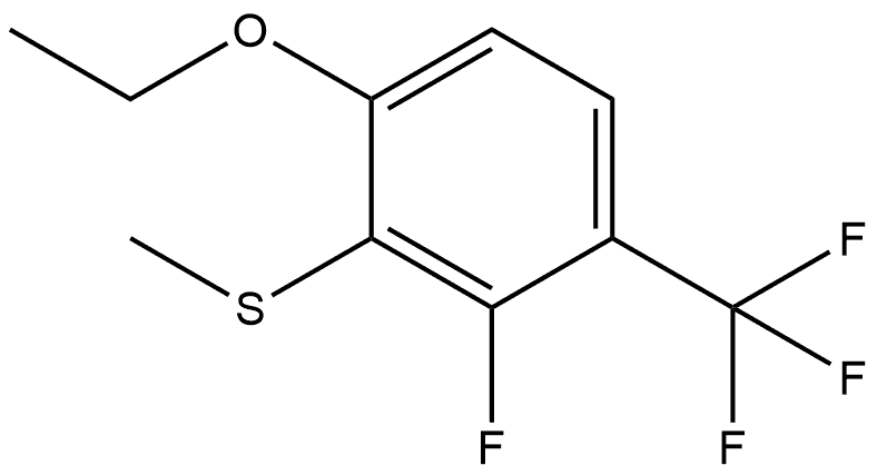 1-Ethoxy-3-fluoro-2-(methylthio)-4-(trifluoromethyl)benzene Structure