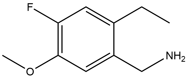 2-Ethyl-4-fluoro-5-methoxybenzenemethanamine Structure