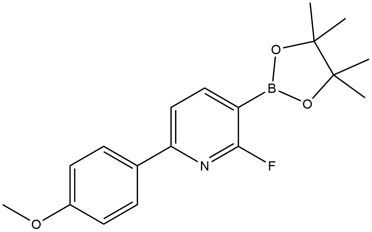 2-Fluoro-6-(4-methoxyphenyl)-3-(4,4,5,5-tetramethyl-1,3,2-dioxaborolan-2-yl)p... Structure