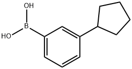 Boronic acid, B-(3-cyclopentylphenyl)- Structure