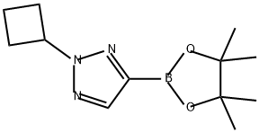 2-cyclobutyl-4-(4,4,5,5-tetramethyl-1,3,2-dioxabor
olan-2-yl)-2H-1,2,3-triazole Structure