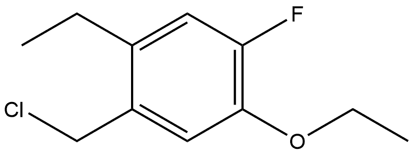 1-(Chloromethyl)-5-ethoxy-2-ethyl-4-fluorobenzene 구조식 이미지