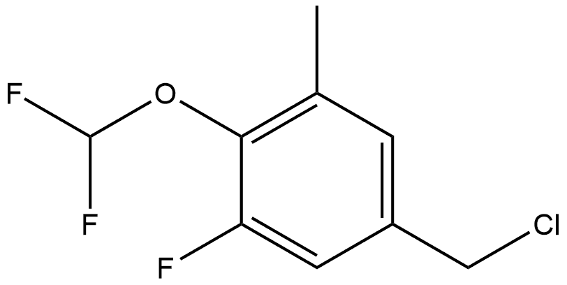 5-(Chloromethyl)-2-(difluoromethoxy)-1-fluoro-3-methylbenzene Structure