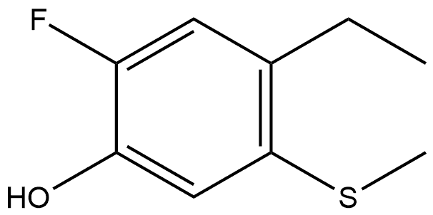 4-Ethyl-2-fluoro-5-(methylthio)phenol Structure