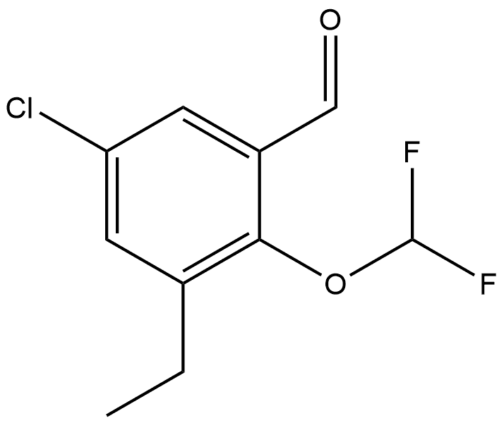 5-Chloro-2-(difluoromethoxy)-3-ethylbenzaldehyde Structure