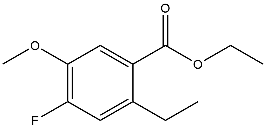 Ethyl 2-ethyl-4-fluoro-5-methoxybenzoate Structure