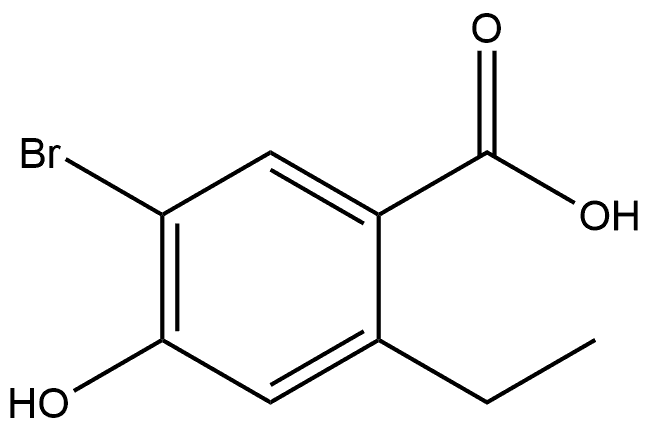 5-Bromo-2-ethyl-4-hydroxybenzoic acid Structure