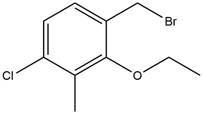 1-(Bromomethyl)-4-chloro-2-ethoxy-3-methylbenzene Structure