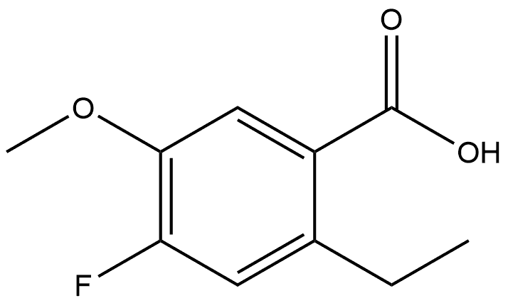 2-Ethyl-4-fluoro-5-methoxybenzoic acid Structure