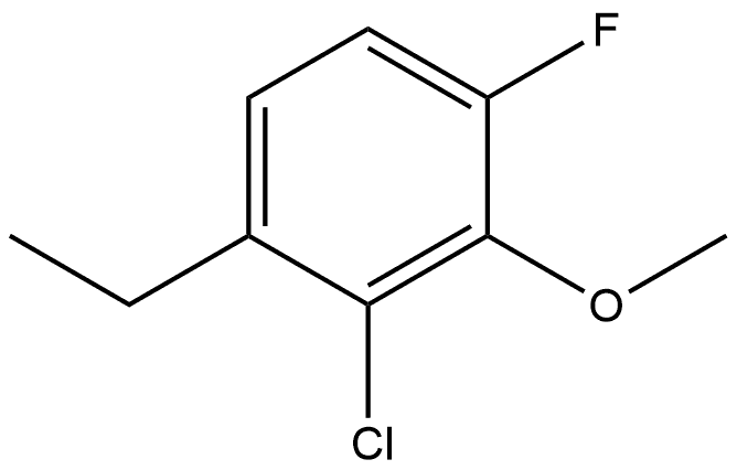 2-Chloro-1-ethyl-4-fluoro-3-methoxybenzene Structure