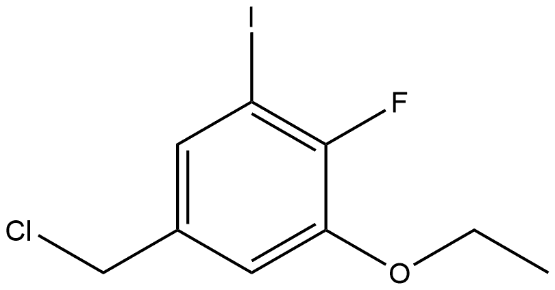 5-(Chloromethyl)-1-ethoxy-2-fluoro-3-iodobenzene Structure