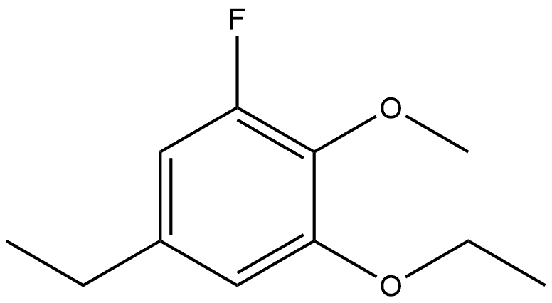 1-Ethoxy-5-ethyl-3-fluoro-2-methoxybenzene Structure