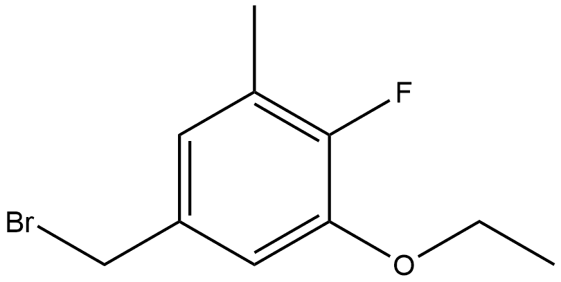 5-(Bromomethyl)-1-ethoxy-2-fluoro-3-methylbenzene Structure