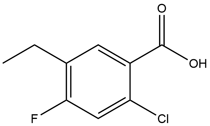 2-Chloro-5-ethyl-4-fluorobenzoic acid Structure