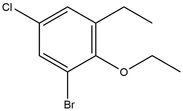 1-Bromo-5-chloro-2-ethoxy-3-ethylbenzene Structure