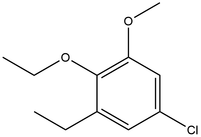 5-Chloro-2-ethoxy-1-ethyl-3-methoxybenzene Structure