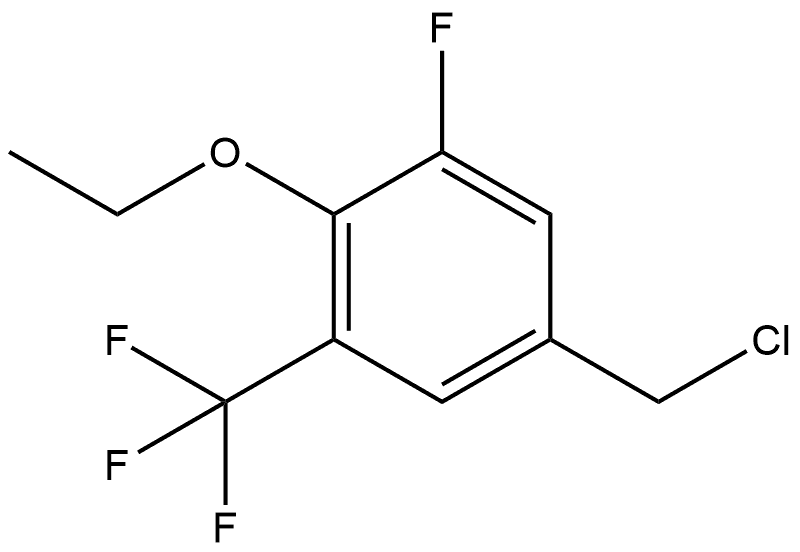 5-(Chloromethyl)-2-ethoxy-1-fluoro-3-(trifluoromethyl)benzene Structure