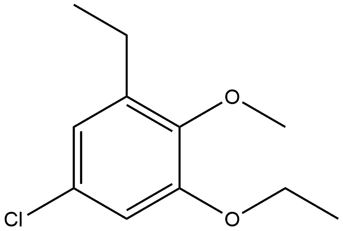 5-Chloro-1-ethoxy-3-ethyl-2-methoxybenzene Structure