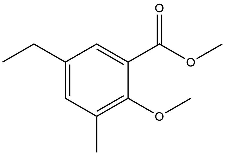 Methyl 5-ethyl-2-methoxy-3-methylbenzoate Structure