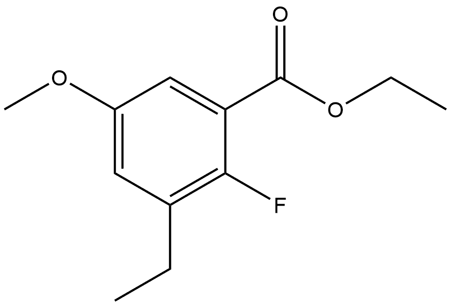 Ethyl 3-ethyl-2-fluoro-5-methoxybenzoate 구조식 이미지