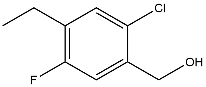 (2-chloro-4-ethyl-5-fluorophenyl)methanol Structure