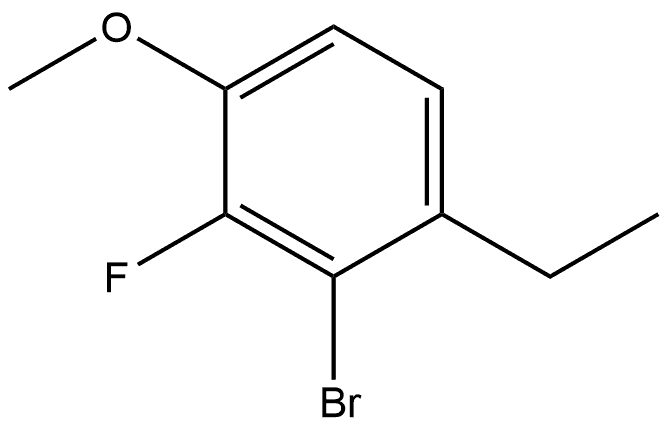 2-Bromo-1-ethyl-3-fluoro-4-methoxybenzene Structure