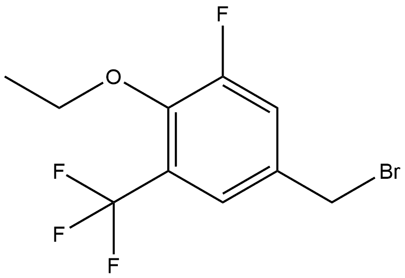 5-(Bromomethyl)-2-ethoxy-1-fluoro-3-(trifluoromethyl)benzene Structure