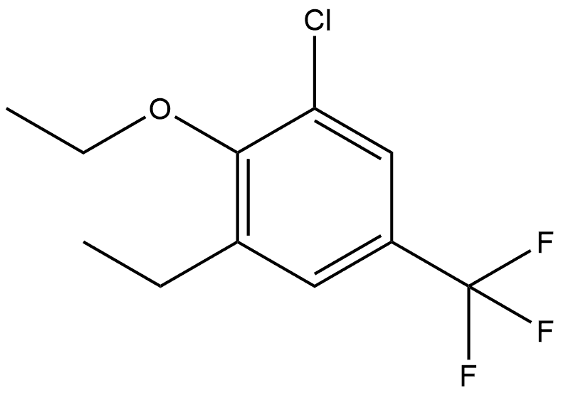 1-Chloro-2-ethoxy-3-ethyl-5-(trifluoromethyl)benzene Structure