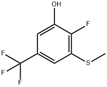 2-Fluoro-3-(methylthio)-5-(trifluoromethyl)phenol 구조식 이미지