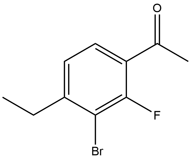 1-(3-Bromo-4-ethyl-2-fluorophenyl)ethanone Structure