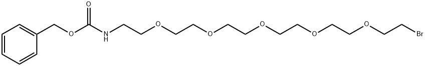 5,8,11,14,17-Pentaoxa-2-azanonadecanoic acid, 19-bromo-, phenylmethyl ester Structure