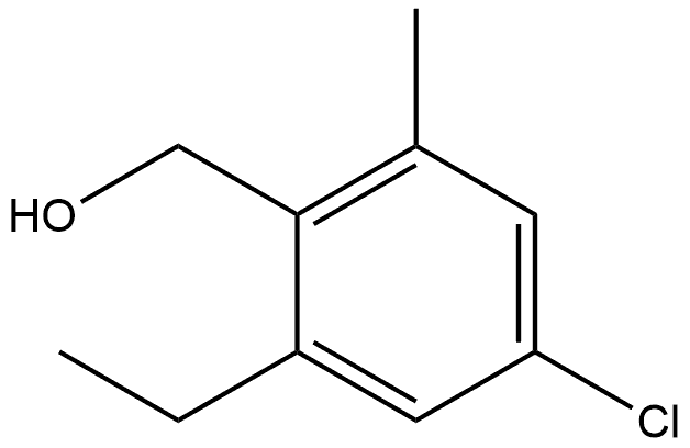 (4-Chloro-2-ethyl-6-methylphenyl)methanol Structure