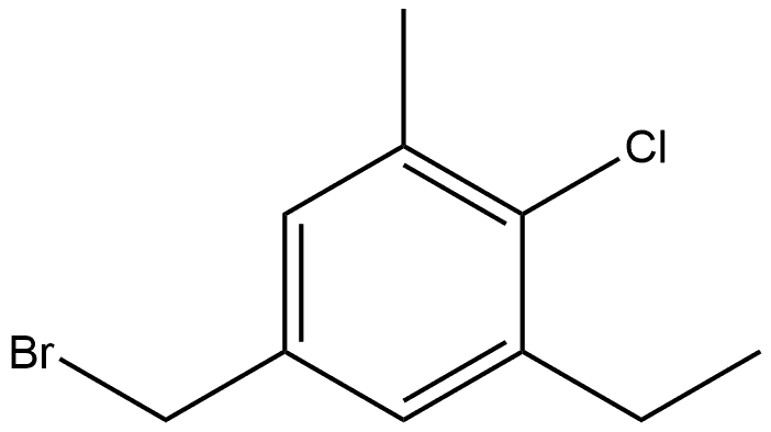 5-(Bromomethyl)-2-chloro-1-ethyl-3-methylbenzene Structure