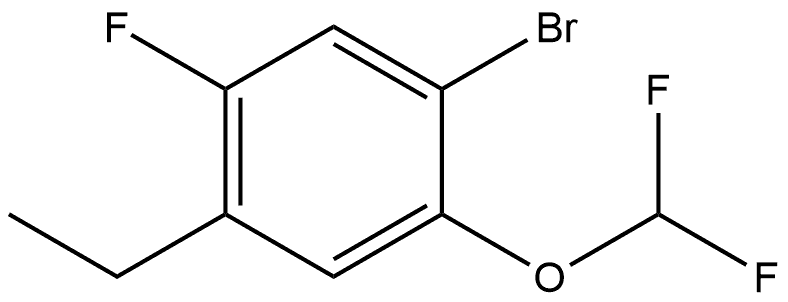 1-Bromo-2-(difluoromethoxy)-4-ethyl-5-fluorobenzene Structure