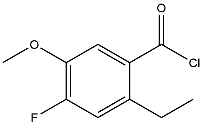 2-Ethyl-4-fluoro-5-methoxybenzoyl chloride Structure