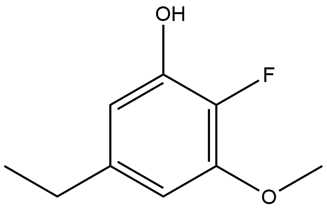 5-Ethyl-2-fluoro-3-methoxyphenol 구조식 이미지