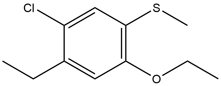 1-Chloro-4-ethoxy-2-ethyl-5-(methylthio)benzene Structure