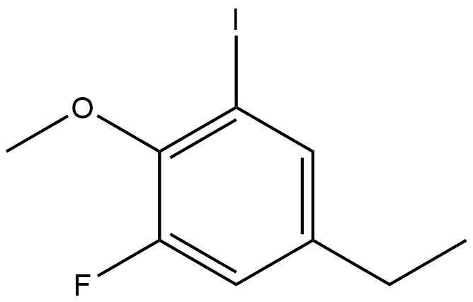 5-Ethyl-1-fluoro-3-iodo-2-methoxybenzene Structure