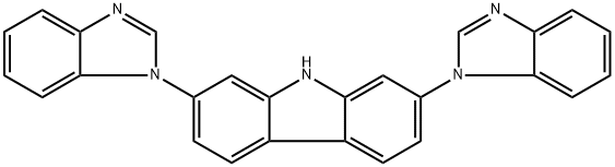 2,7-bis(1H-benzo[d]imidazol-1-yl)-9H-carbazole Structure