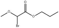 Acetic acid, 2-bromo-2-methoxy-, propyl ester Structure