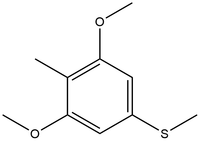 1,3-Dimethoxy-2-methyl-5-(methylthio)benzene Structure