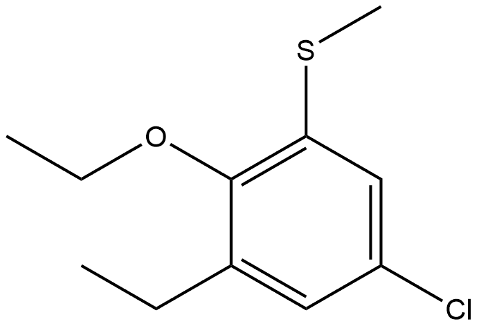 5-Chloro-2-ethoxy-1-ethyl-3-(methylthio)benzene Structure