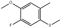 (5-Fluoro-4-methoxy-2-methylphenyl)(methyl)sulfane Structure