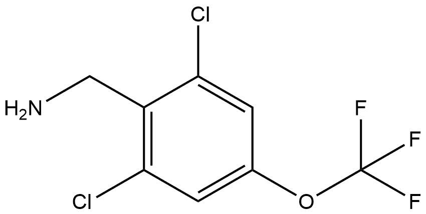 2,6-Dichloro-4-(trifluoromethoxy)benzenemethanamine Structure